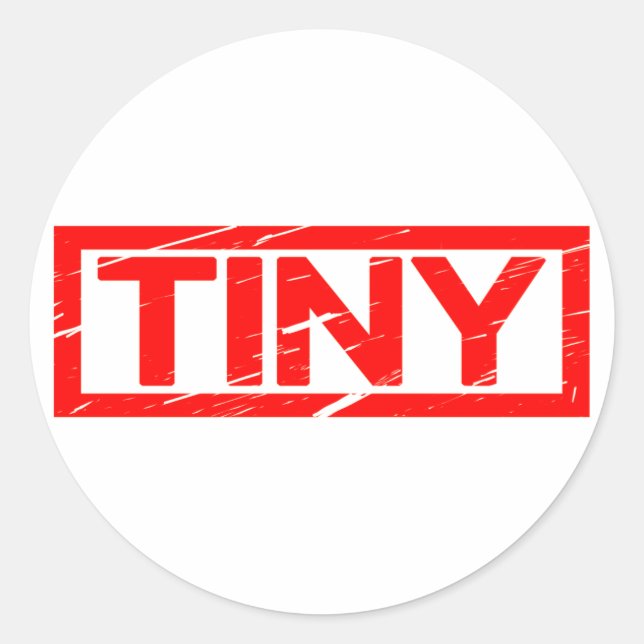 Sticker Rond Timbre minuscule (Devant)