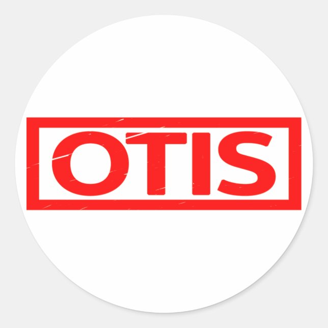 Sticker Rond Timbre Otis (Devant)