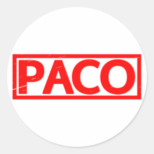 Sticker Rond Timbre Paco