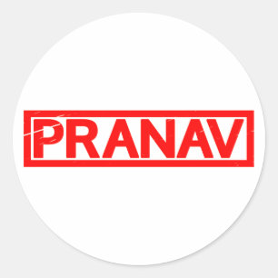 Sticker Rond Timbre Pranav
