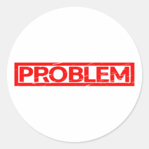 Sticker Rond Timbre Problème