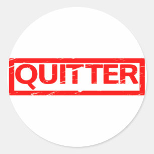 Sticker Rond Timbre Quitter