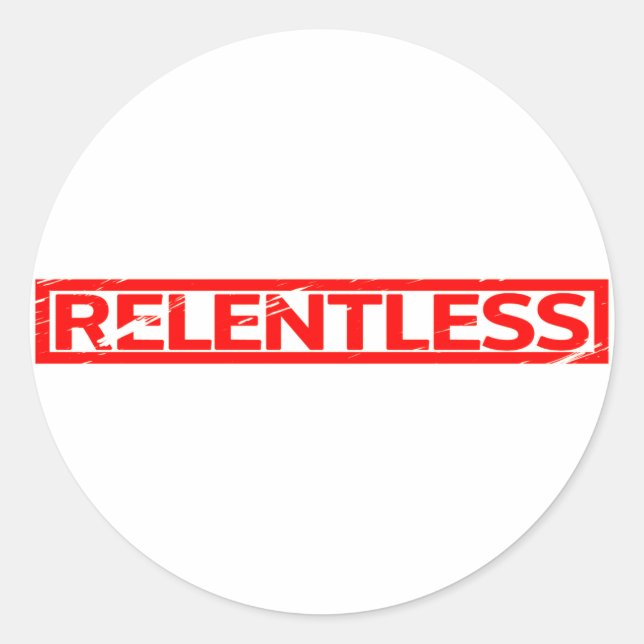 Sticker Rond Timbre sans arrêt (Devant)