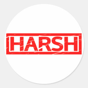 Sticker Rond Timbre sévère