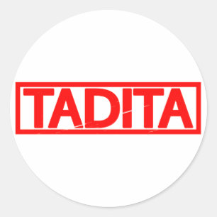 Sticker Rond Timbre Tadita