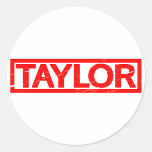 Sticker Rond Timbre Taylor
