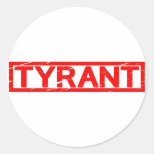 Sticker Rond Timbre tyran