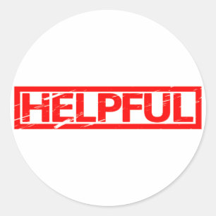 Sticker Rond Timbre utile
