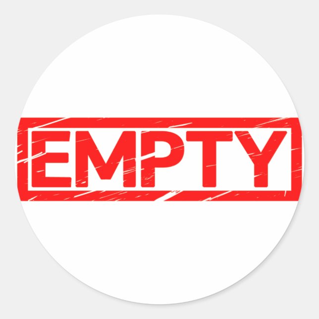 Sticker Rond Timbre vide (Devant)