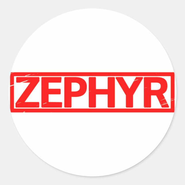Sticker Rond Timbre Zephyr (Devant)