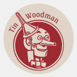 Sticker Rond Tin Woodman (Tin Man) Face CC0897 Magnifique Assis