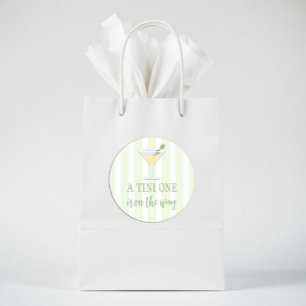Sticker Rond Tini One Baby Shower