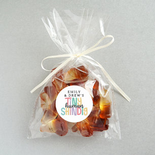 Sticker Rond Tiny Humain Shindig Cute Arc-En-Ciel Couleurs