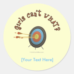 Sticker Rond Tir à l'arc Cible