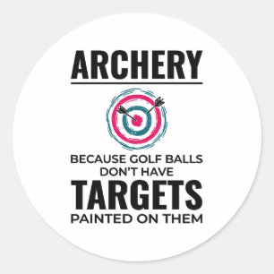 Sticker Rond Tir à l'arc Cibles Archer Bow Arrows Bullseye