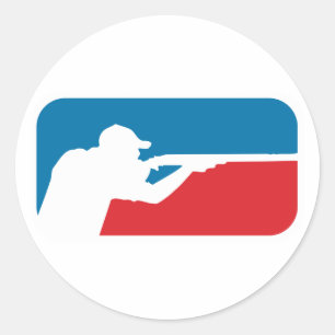 Sticker Rond Tir de la Ligue majeure