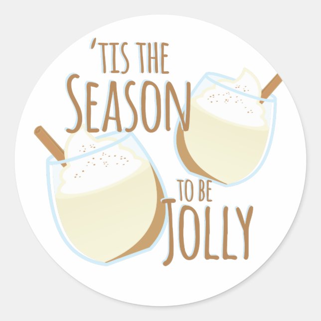Sticker Rond Tis the Season (Devant)