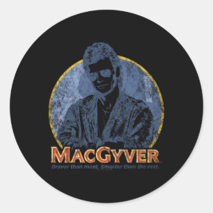 Sticker Rond Titre Macgyver