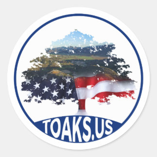 Sticker Rond TOaks.us - un forum pour nous par nous - logo auto