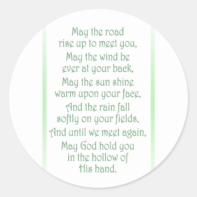 Sticker Rond Toast irlandais (Devant)