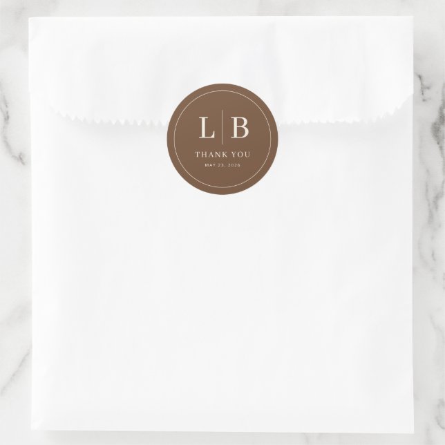 Sticker Rond Toile de Romance Wedding (Sac)