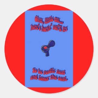 Sticker Rond Toilette formant 105