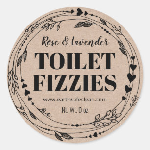Sticker Rond Toilettes artisanales artisanales artisanales Kraf