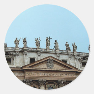 Sticker Rond Toit de la basilique Saint-Pierre à Rome, Italie