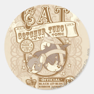 Sticker Rond Tom Chat Gotchur Tung Tonique