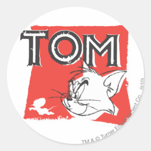 Sticker Rond Tom et Jerry Mad Cat