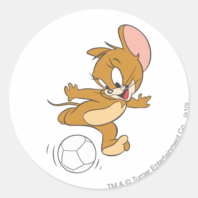 Sticker Rond Tom et Jerry Soccer (Football) 2 (Devant)