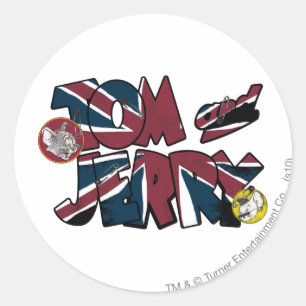 Sticker Rond Tom et Jerry UK Overload 2