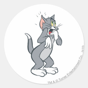 Sticker Rond Tom Shocked