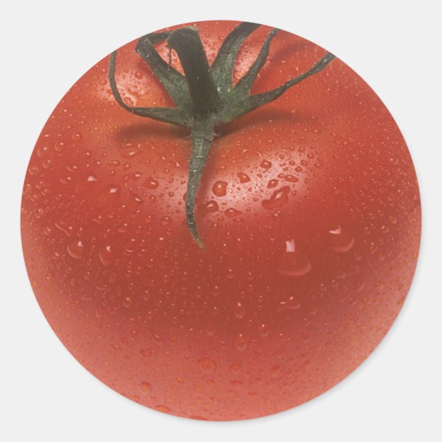 Sticker Rond Tomate fraîche (Devant)