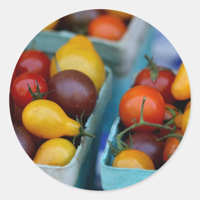 Sticker Rond Tomates de l'héloome (Devant)