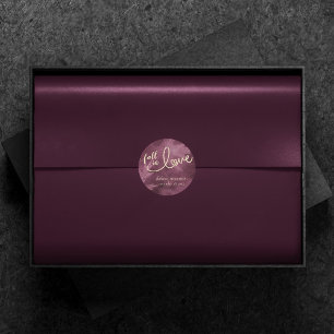 Sticker Rond Tomber amoureux de l'automne   Tonalité de bijou p