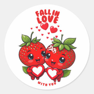 Sticker Rond Tomber amoureux de toi