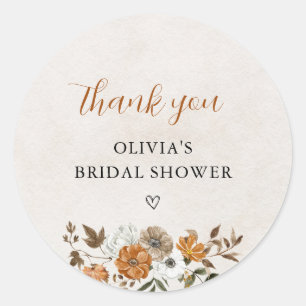 Sticker Rond Tomber amoureux   Remerciements pour la fête de ma