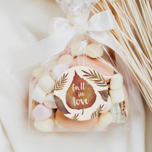 Sticker Rond Tomber dans l'amour   Feuilles d'automne