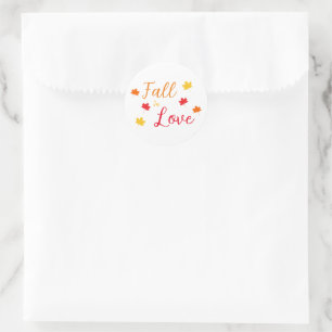 Sticker Rond Tomber dans l'amour Mariage