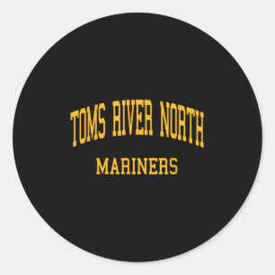 Sticker Rond Toms River North High School C Toms River Nj Retr