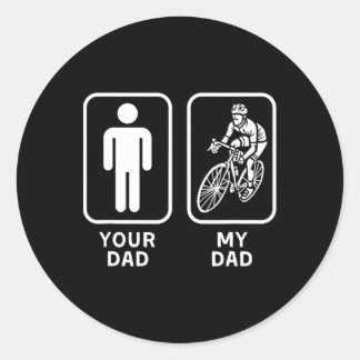 Sticker Rond Ton papa ma Fête des pères papa