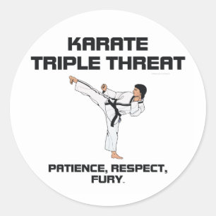 Sticker Rond TOP Karate Slogan