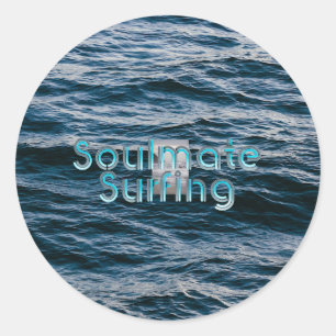Sticker Rond TOP Soulmate Surfing