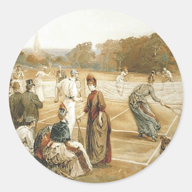 Sticker Rond TOP Tennis Old School (Devant)