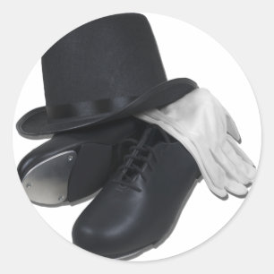 Sticker Rond TopHatTapShoesGloves012511