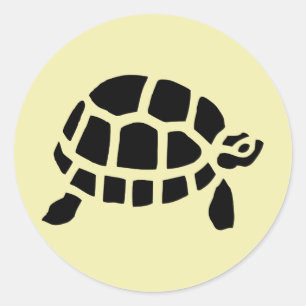 Sticker Rond Tortue