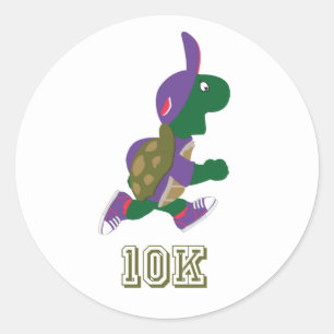Sticker Rond Tortue 10K - Violet