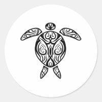 Tortue de mer blanche de la tribu hawaïenne du tat