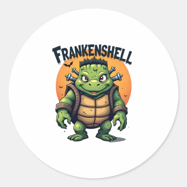 Sticker Rond Tortue franche (Devant)